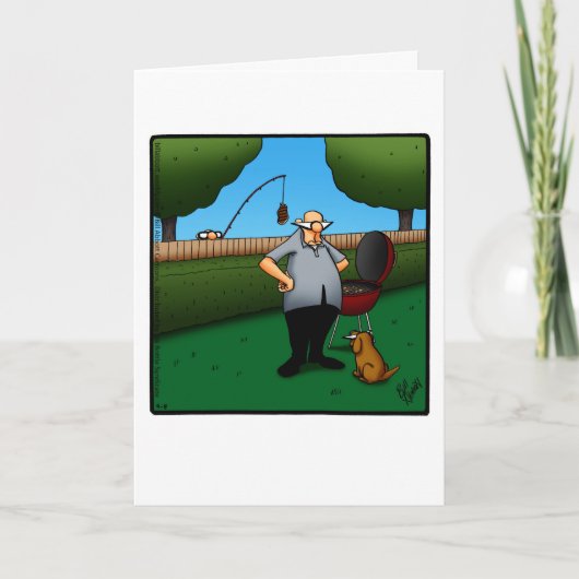 Grappige Vaderdag "Barbecue Humor" Kaart (Voorkant)