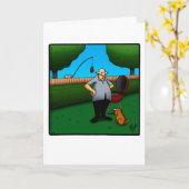 Grappige Vaderdag "Barbecue Humor" Kaart (Gele Bloem)