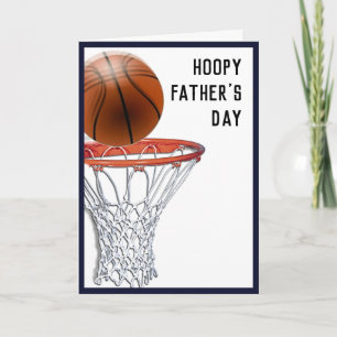 Grappige Vaderdag Basketbal Kaart