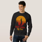 Grappige Vaderdag Best Papa By Par Golf Love Gift Trui (Voorkant volledig)