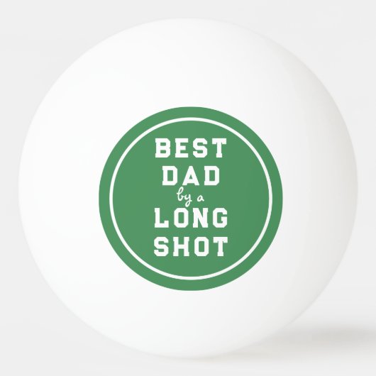 Grappige Vaderdag Beste Papa Pingpongbal (Voorkant)