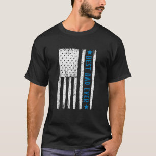 Grappige Vaderdag Beste Vader Ooit Met Amerikaanse T-shirt