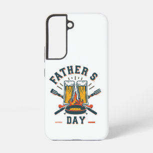 Grappige Vaderdag Bier & BBQ Hoesje Samsung Galaxy Hoesje