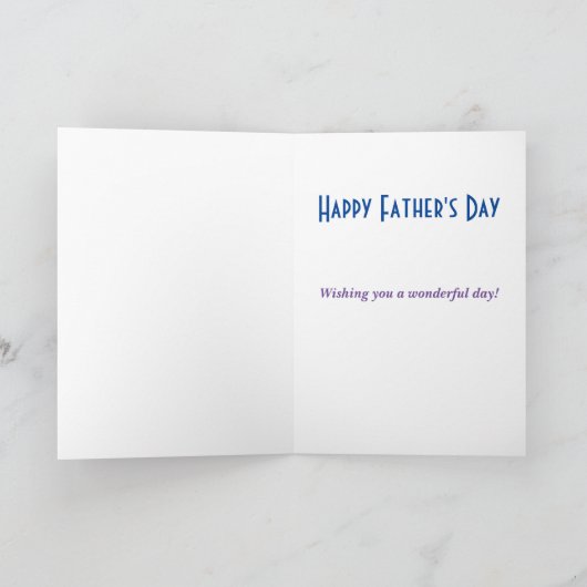 Grappige Vaderdag Bonus Vader Stiefvader Kaart (Binnen)