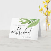 Grappige Vaderdag Cadeau Oproep Papa kaart van doc (Gele Bloem)