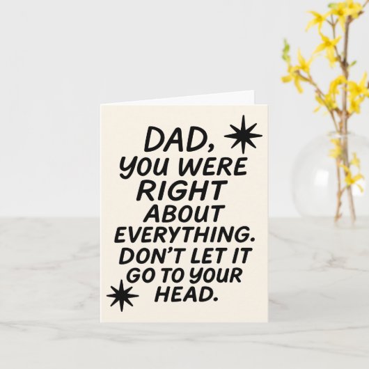 Grappige Vaderdag Citaten Papa Liefde Grap Kaart (Gele Bloem)