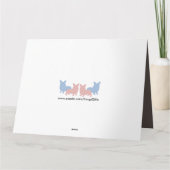 Grappige Vaderdag Corgi Kaart (Achterkant)