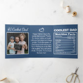 Grappige Vaderdag foto voeding Drieluik Kaart (Binnen)