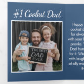 Grappige Vaderdag foto voeding Drieluik Kaart (Binnenzijde eerst)