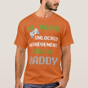 Grappige Vaderdag Gamer Vader Daddy Mannen Liefde T-shirt