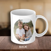Grappige Vaderdag Gescheiden Vader Sinds Foto Kind Koffiemok