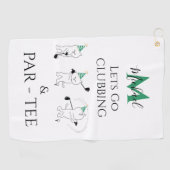 Grappige Vaderdag Golf Handdoek (Horizontaal)