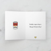 Grappige Vaderdag grap Vader grap Souper Vader Feestdagen Kaart (Binnen)