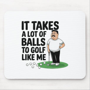 Grappige Vaderdag Het kost veel tijd om te golfen Muismat