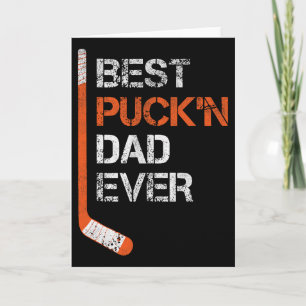 Grappige Vaderdag Hockey Vader Beste Puck'n Vader  Kaart