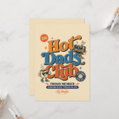 Grappige Vaderdag - Hot Dads Club Kaart (Voorkant / Achterkant in situ)
