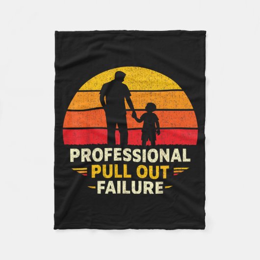 Grappige Vaderdag Humor Professionele Uitklap Fleece Deken (Voorkant)