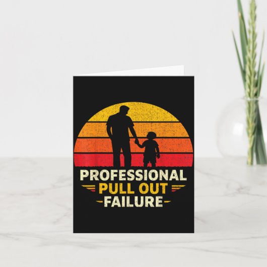Grappige Vaderdag Humor Professionele Uitklap Kaart (Voorkant)