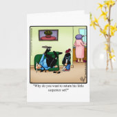 Grappige Vaderdag Humor Wenskaart Kaart (Gele Bloem)