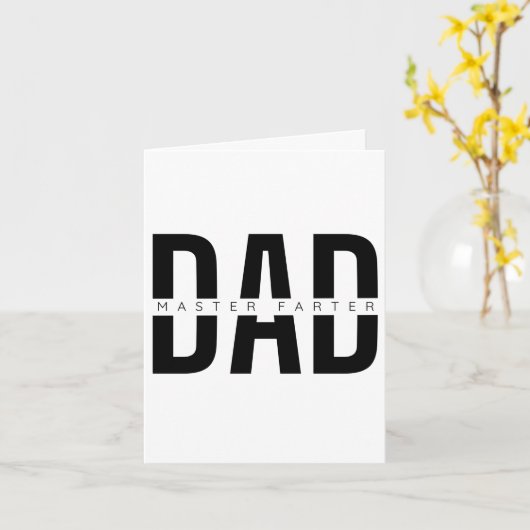 Grappige Vaderdag Kaart (Gele Bloem)