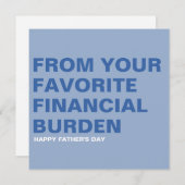 Grappige Vaderdag kaart (Voorkant / Achterkant)