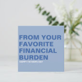 Grappige Vaderdag kaart (Staand voorkant)