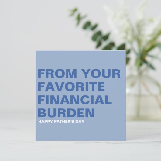 Grappige Vaderdag kaart (Staand voorkant)