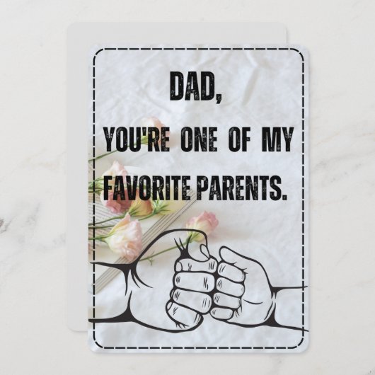 Grappige Vaderdag Kaart van Favoriete Kind (Voorkant / Achterkant)