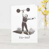 Grappige Vaderdag kaart Vintage humor sjabloon (Gele Bloem)