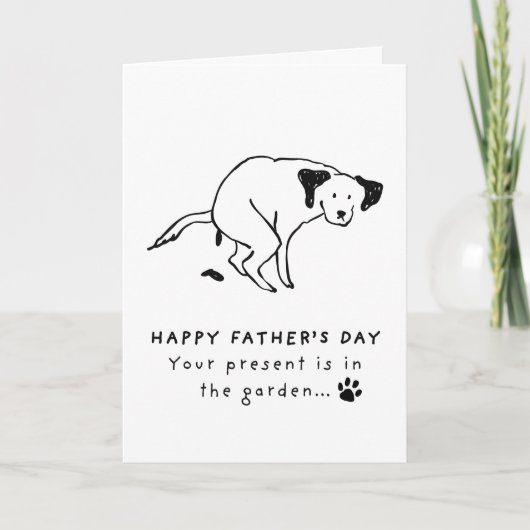 Grappige Vaderdag kaart voor honden | Cadeau in de (Voorkant)