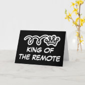 Grappige Vaderdag-kaart voor vader King of the Rem Kaart (Gele Bloem)