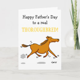 Grappige Vaderdag Kaart vooral 4 paardenliefhebber