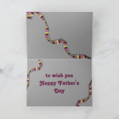 Grappige "Vaderdag" Kaart w / Schattigee Running B (Binnen)