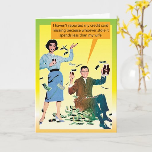 Grappige Vaderdag Kaarten (Gele Bloem)