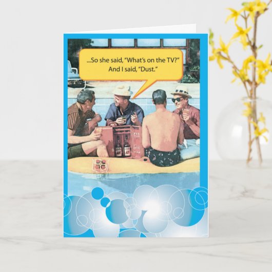 Grappige Vaderdag Kaarten (Gele Bloem)