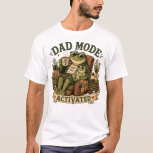 Grappige Vaderdag Kikker T-Shirt, Schattige Cottag T-shirt