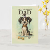 Grappige Vaderdag met papa met eigenzinnige Schatt Kaart (Gele Bloem)