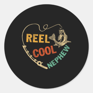 Grappige Vaderdag Oude Visserhaspel Cool Neef Ronde Sticker