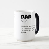 Grappige Vaderdag Papa Definitie Wrap Magische Mok (Voorkant rechts)