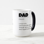 Grappige Vaderdag Papa Definitie Wrap Magische Mok (Voorkant rechts)