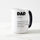 Grappige Vaderdag Papa Definitie Wrap Magische Mok (Voorkant rechts)