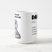 Grappige Vaderdag Papa Definitie Wrap Magische Mok (Midden)
