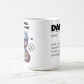 Grappige Vaderdag Papa Definitie Wrap Magische Mok (Midden)