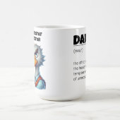 Grappige Vaderdag Papa Definitie Wrap Magische Mok (Midden)
