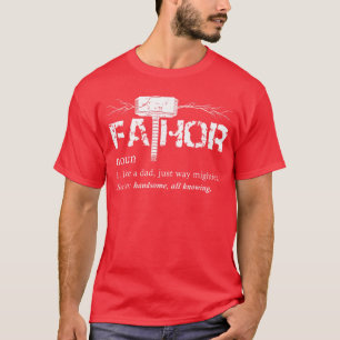 Grappige Vaderdag Papa Fa Grappige Vader Definitie T-shirt