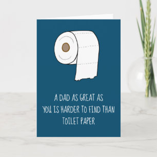 Grappige Vaderdag Papa Houdt Van Toiletpapier Cade Kaart