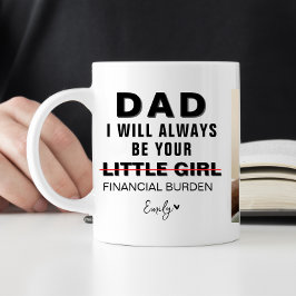 Grappige Vaderdag-papa | kleine meisje Mok