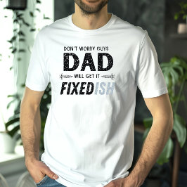Grappige vaderdag papa zal krijgen het opgelost le t-shirt