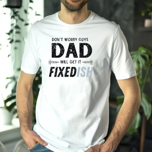 Grappige vaderdag papa zal krijgen het opgelost le t-shirt