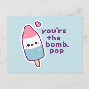 Grappige Vaderdag Popsicle Pun Briefkaart